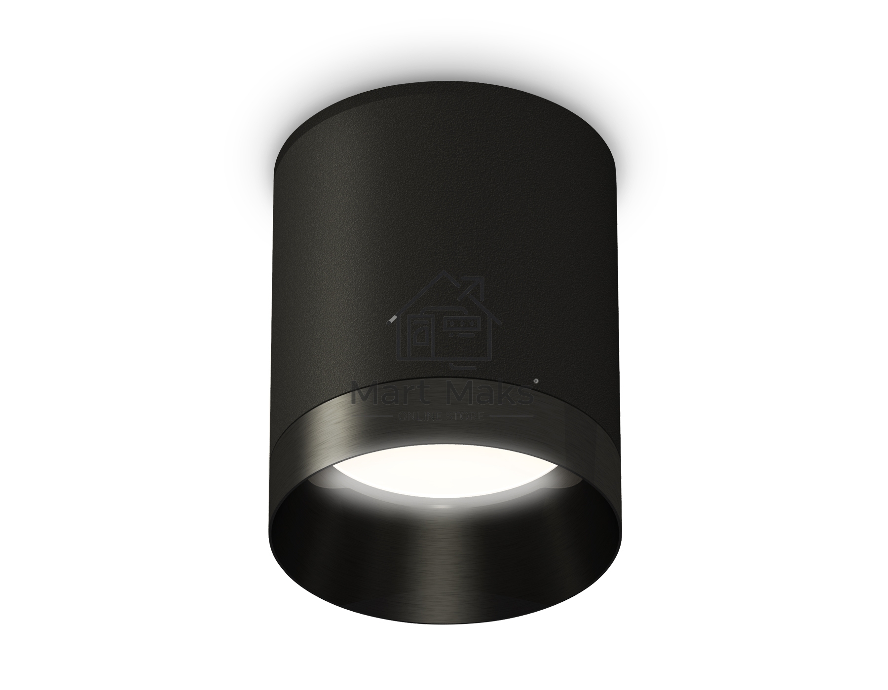 Светильник Ambrella Light XS6302021 SBK/PBK черный песок/черный полированный MR16 GU5.3 (C6302, N6131)