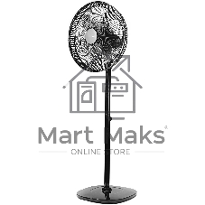 Вентилятор Centek CT-5024 чёрный, напольный, 65 Вт, 4 скорости, 44.5 см