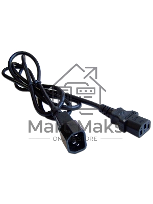 Шнур питания Lanmaster C13-C14, 3х0.75, 220В, 10А, черный, 2 метра