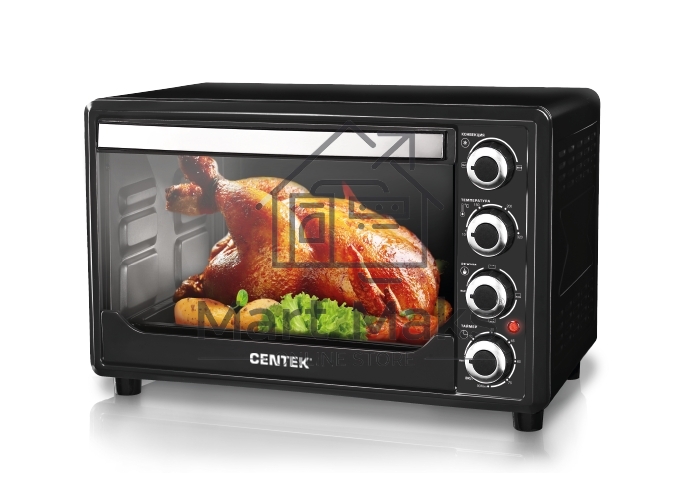 Мини-печь Centek CT-1530-36 Convection (черн) ОБЪЕМ 36л, 1600Вт, ВОЗДУШНАЯ КОНВЕКЦИЯ, 4режима
