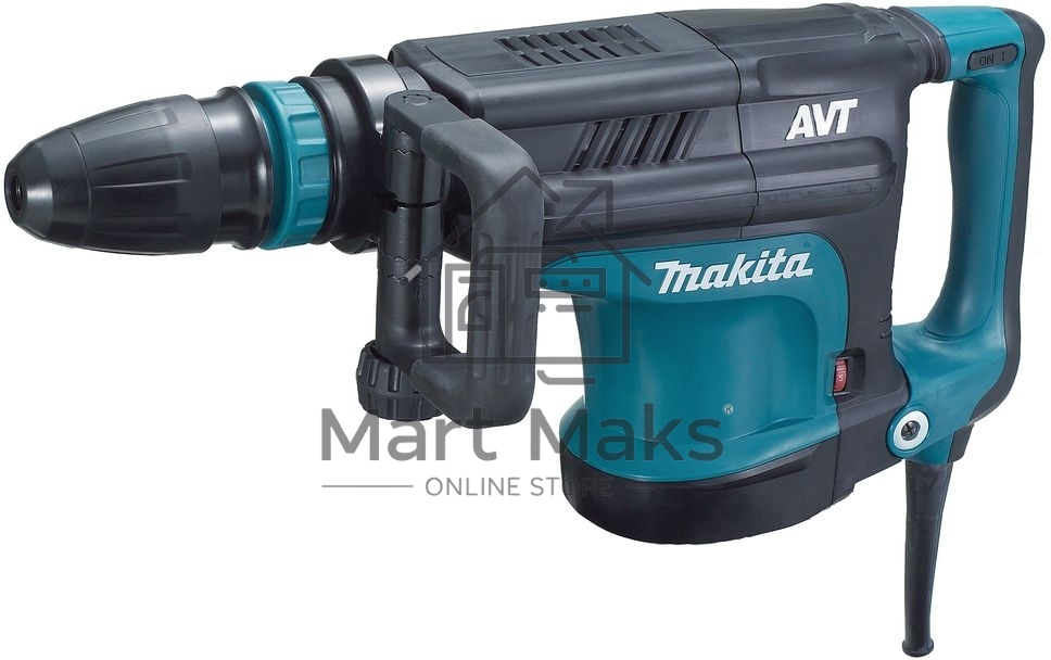 Отбойный молоток Makita HM1213C Молоток отб,SDS-max,1510Вт,25.5Дж,950-1900у\м,10.3кг,чем,АВТ,м\функц бок рукоятка,плавный пуск 