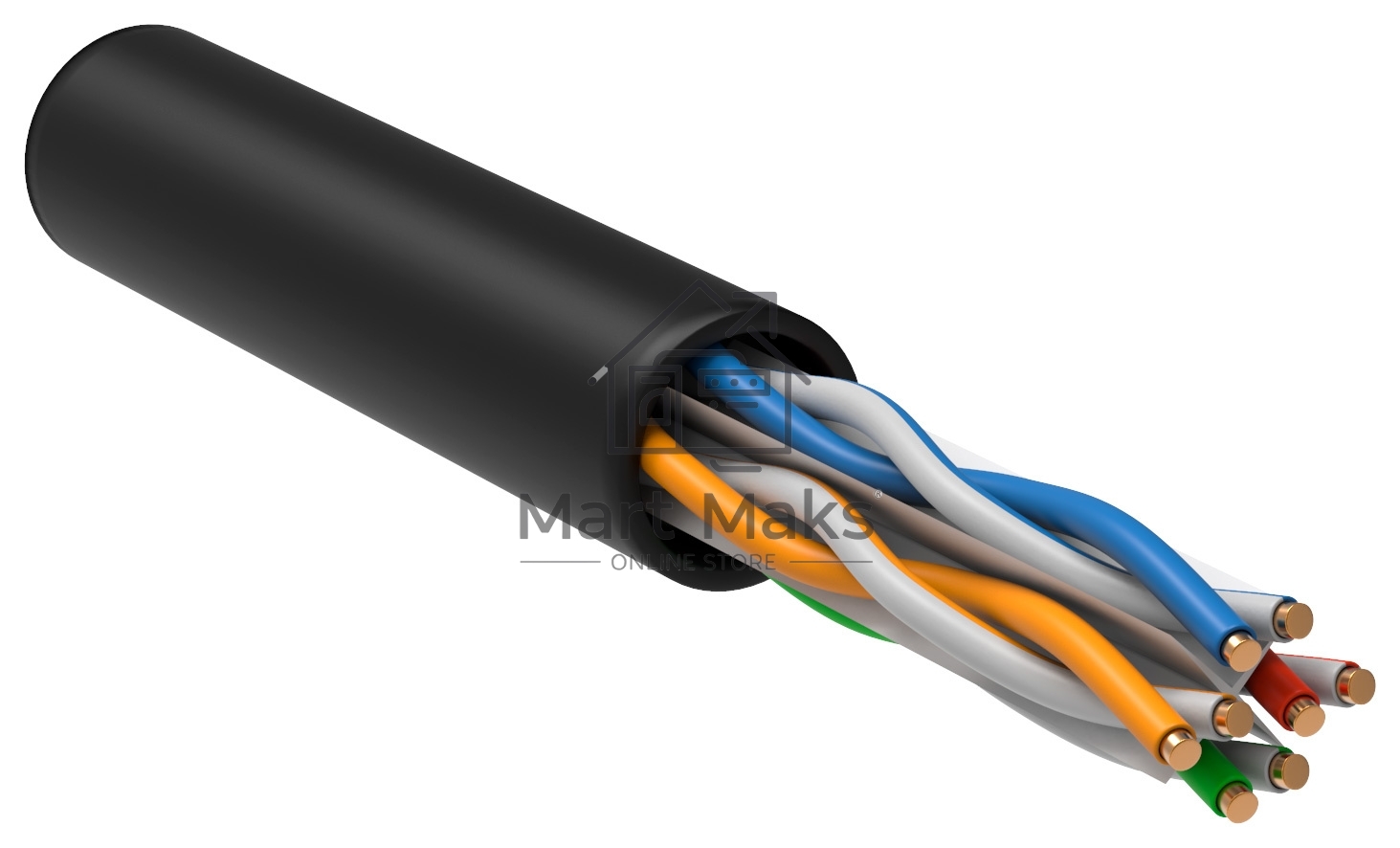 Кабель информационный ITK LC3-C604-139 кат.6 U/UTP не экранированный 4X2X23AWG LDPE внешний 305м черный