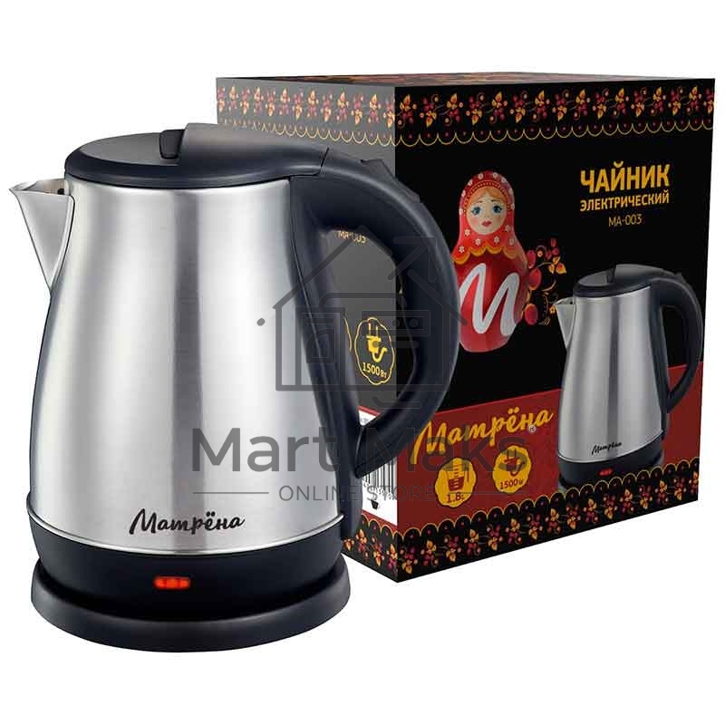 Чайник Матрена MA-003 электрический (1,8 л) стальной
