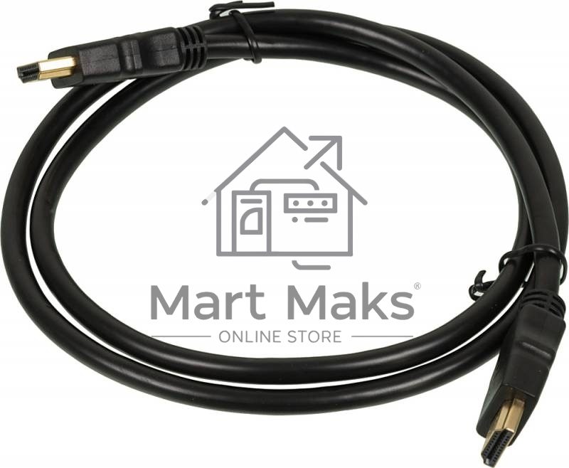 Кабель видео High Speed ver.1.4 HDMI (m)/HDMI (m) 1м. Позолоченные контакты черный