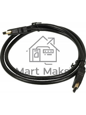 Кабель видео High Speed ver.1.4 HDMI (m)/HDMI (m) 1м. Позолоченные контакты черный