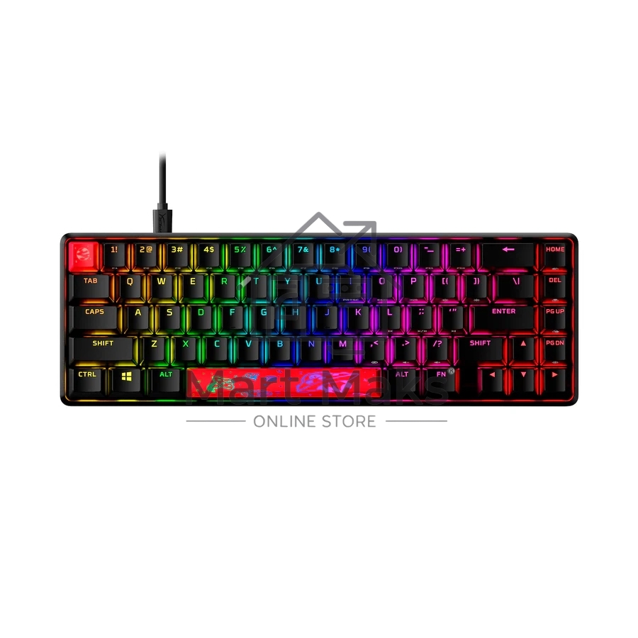 Клавиатура игровая HyperX Alloy Origins 65 Aqua (RUS)