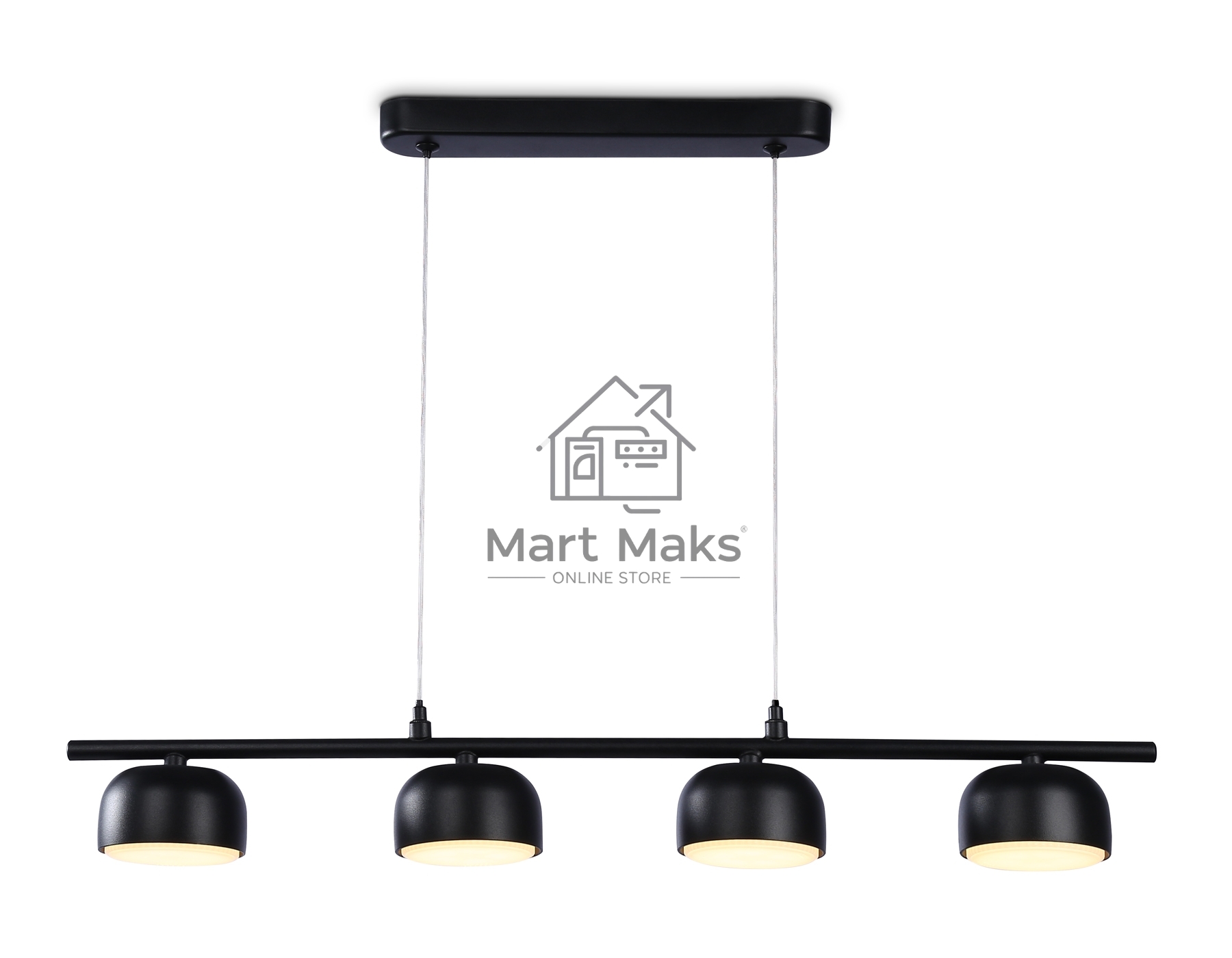 Светильник Ambrella light TN71039/4 BK черный GX53/4 max 12W 600*80*1100
