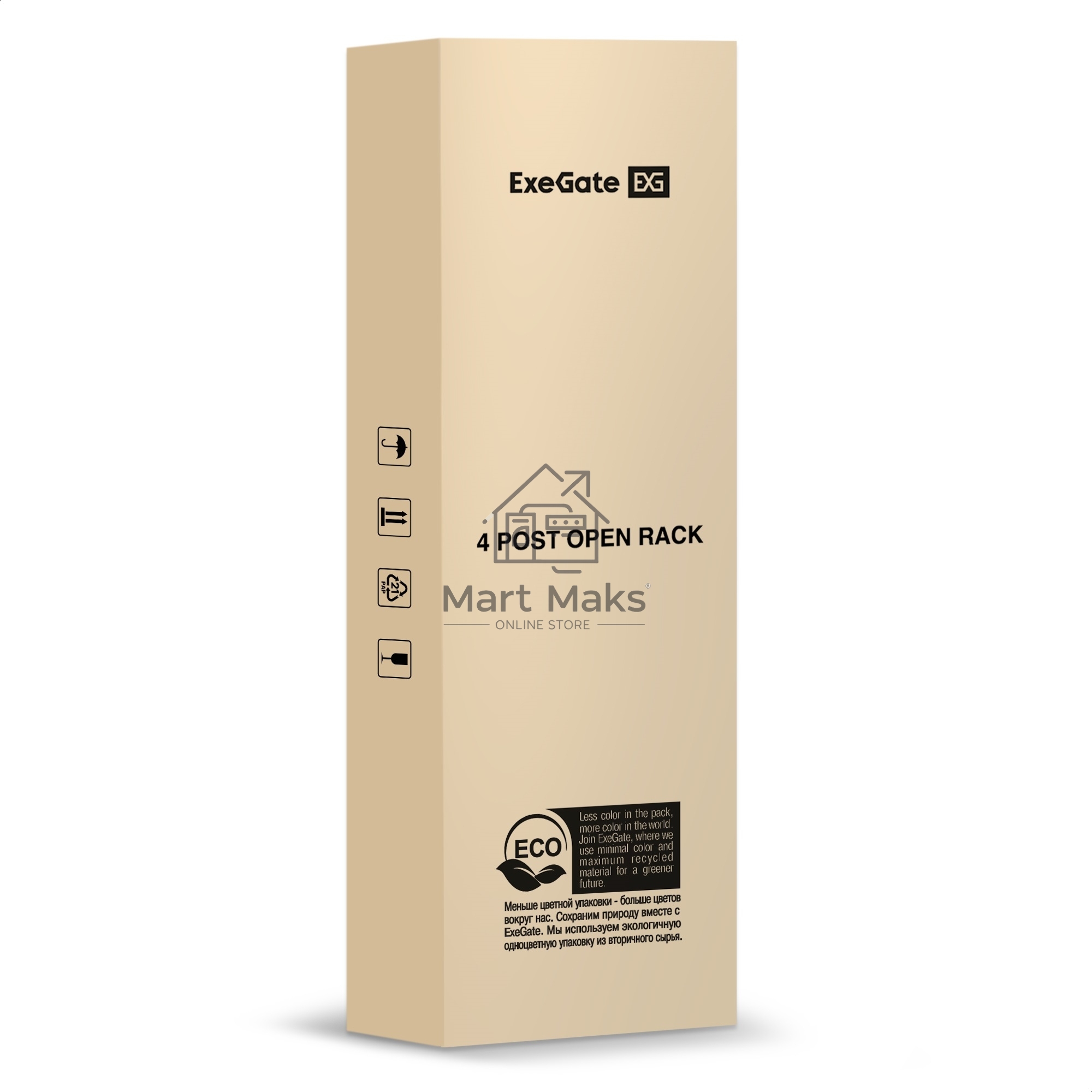 Стойка ExeGate EOR2-42U.1000.BLACK (открытая телекоммуникационная 19