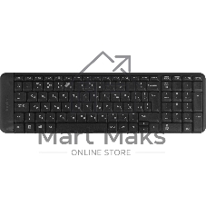 Комплект клавиатура+мышь Logitech MK220 беспроводной, USB, 1000 DPI, чёрный