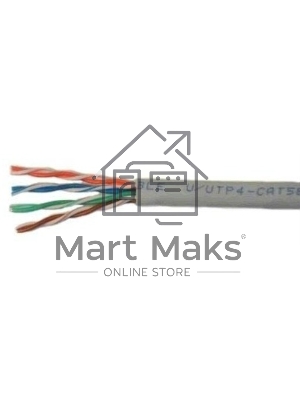 Кабель UTP cat.5e, 4 пары (305 м) Solid 0.51мм CCA alloy AWG24 (18481)