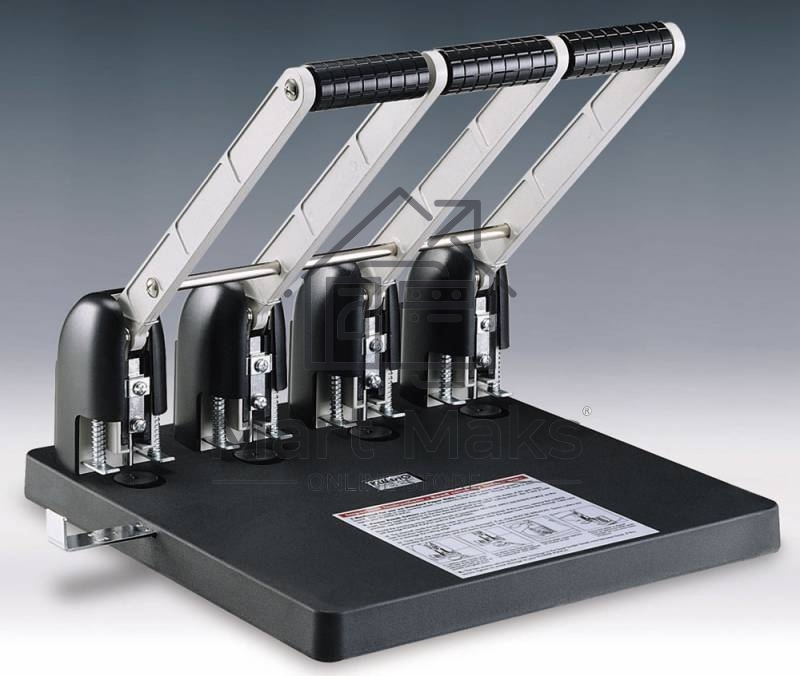 Дырокол Kw-Trio Heavy Duty 954, до 150 листов, металл/пластик черный, отверстий: 4, с линейкой