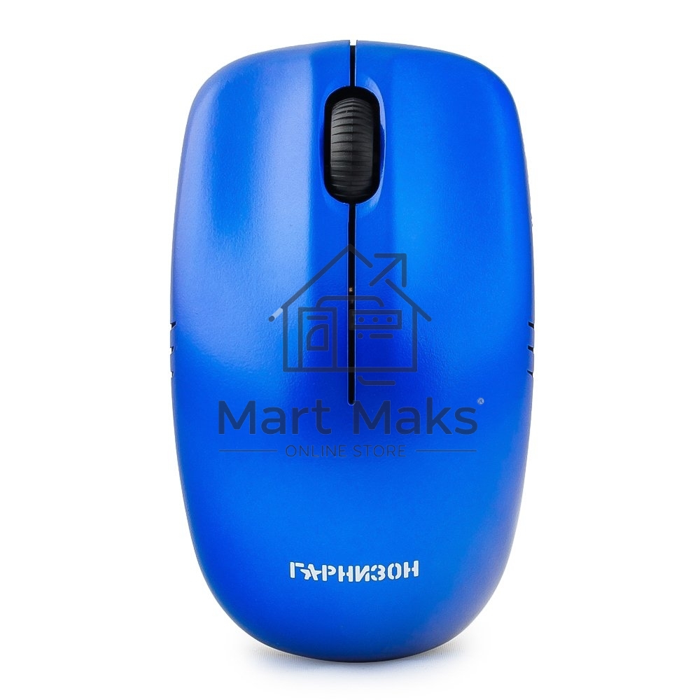 Мышь беспроводная Гарнизон GMW-400B синий, 1200 dpi, радиоканал, USB, кнопки - 3