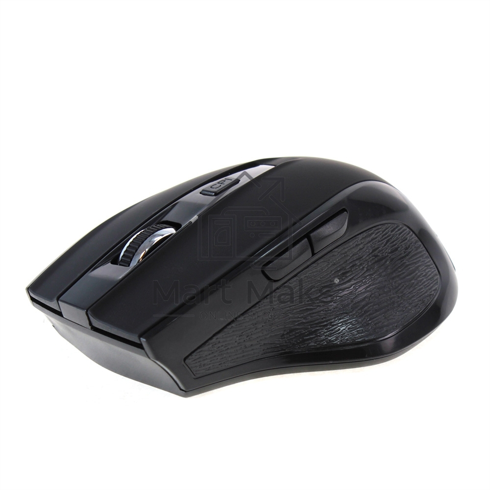 Мышь беспроводная Crown CMM-935W черный, 1600 dpi, радиоканал, USB, кнопки - 6