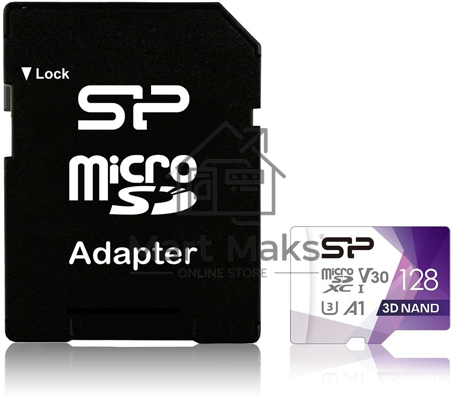 Флеш карта microSDHC Silicon Power Superior Pro A1 Micro Secure Digital XC Class 10 UHS-1 U3 SP128GBSTXDU3V20AB 128Gb