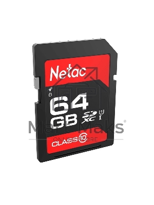 Флеш карта SDHC 64Gb Netac Class 10 UHS-I U1 P600 NT02P600STN-064G-R