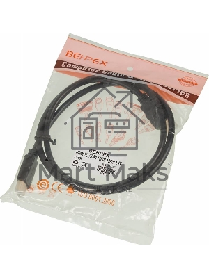 Кабель видео High Speed ver.1.4 HDMI (m)/HDMI (m) 1м. Позолоченные контакты черный