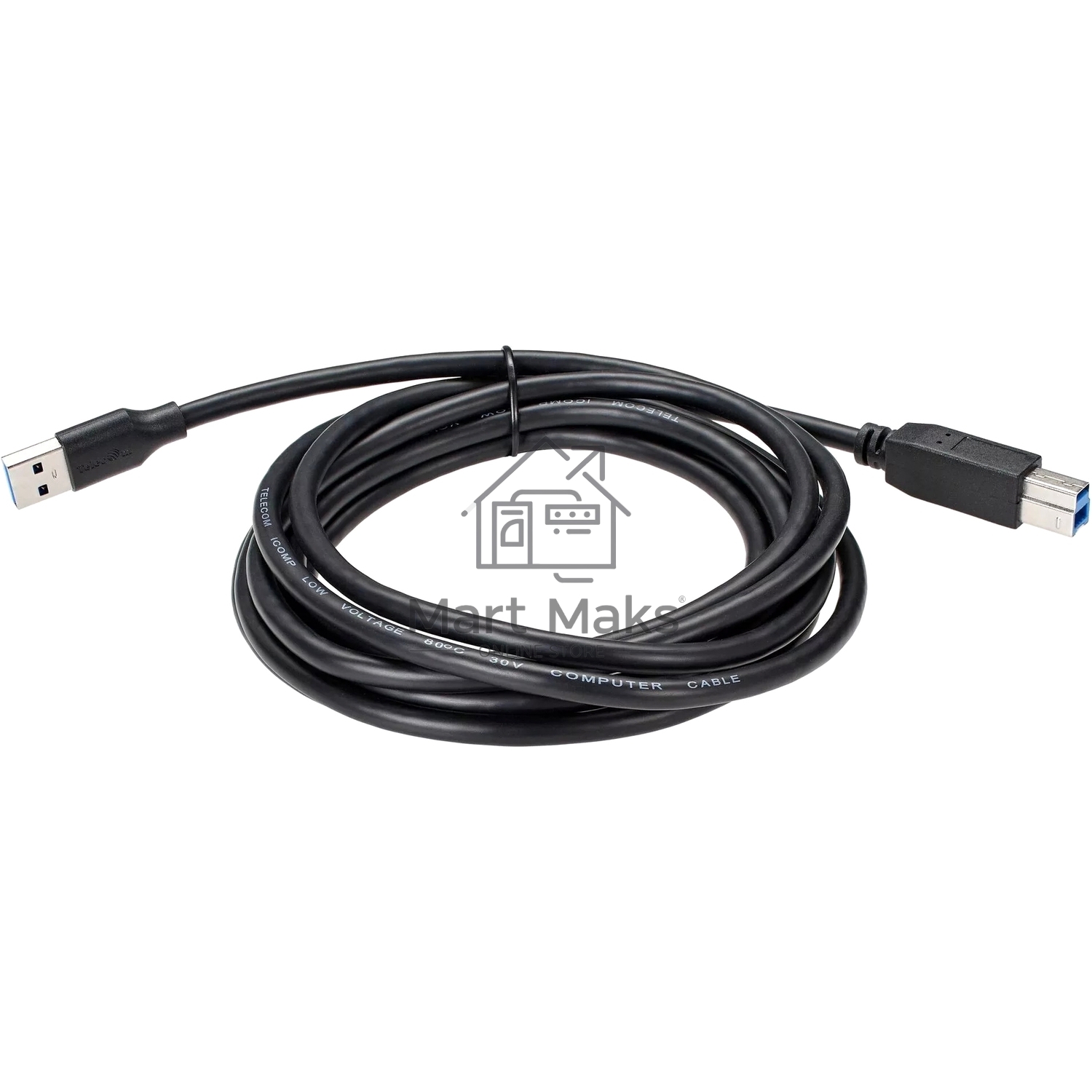 Кабель соединительный Telecom TUS710-3M USB3.0 Am/Bm 1,8m