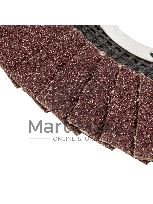 Круг лепестковый Сибртех торцевой, конический, Р 40, 125 х 22,2 мм