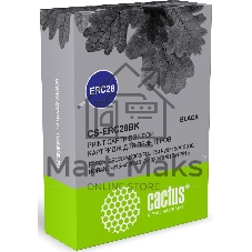 Картридж матричный Cactus CS-ERC28BK ERC28 черный (12.7 мм, 3.1 м) для Epson ERC28/M2000/FUJITSU-29745/AT3000/NORAND-815/4000/4815/4820/DP815/NP815