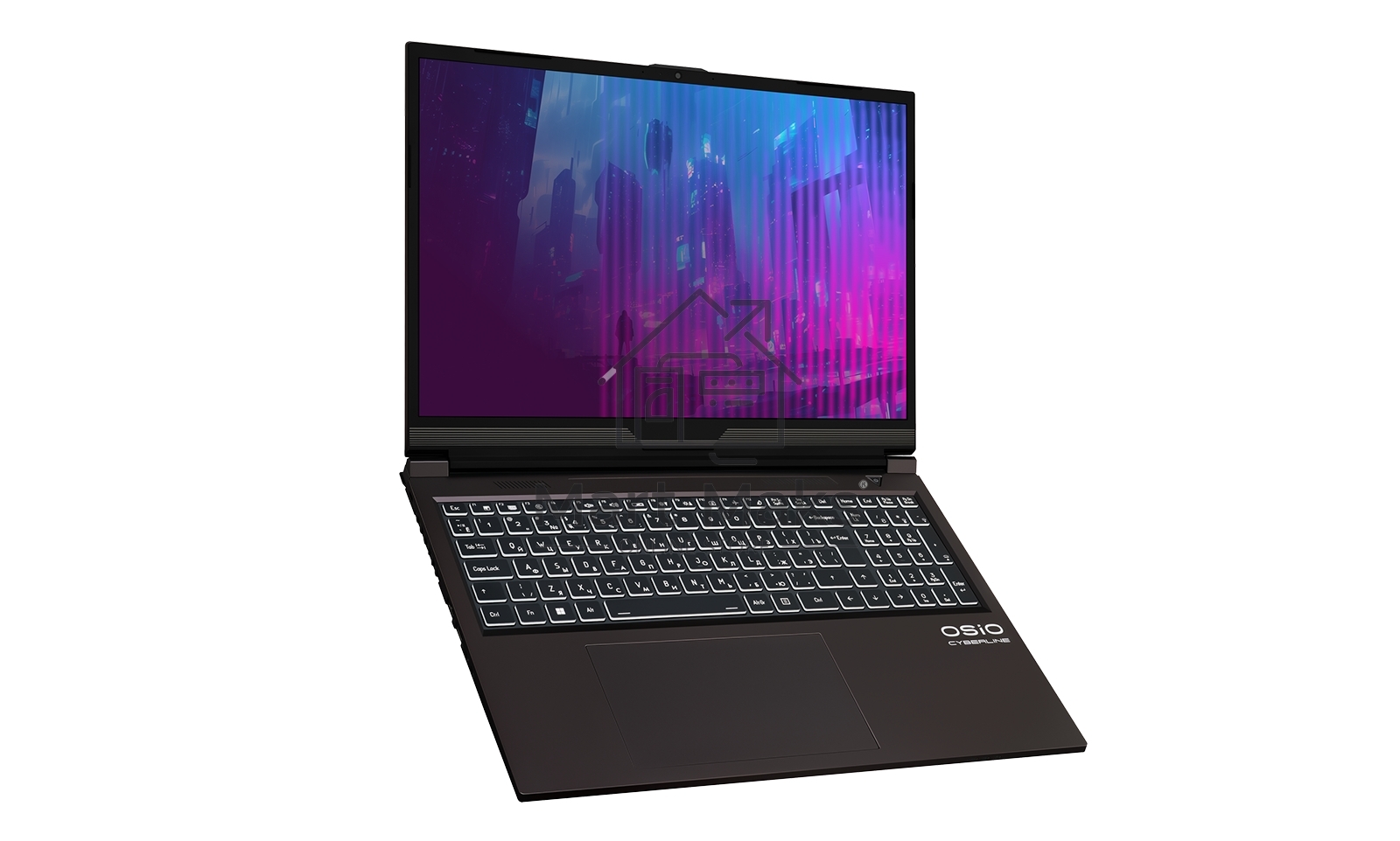 Ноутбук Osio CyberLine C160i-004 коричневый Core i7 12650H 16Gb SSD512Gb NVIDIA GeForce RTX4060 8Gb 16