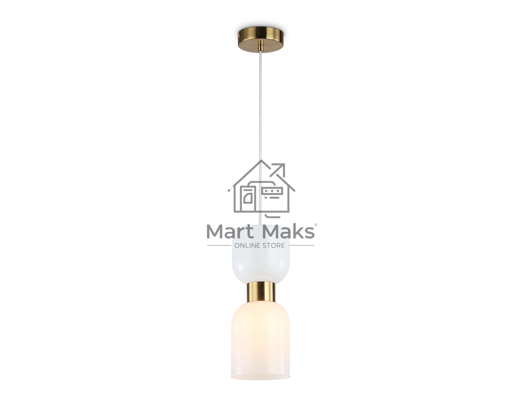 Светильник Ambrella light LH56091 BS/FR латунь/белый матовый E14 max 60W D120*1500