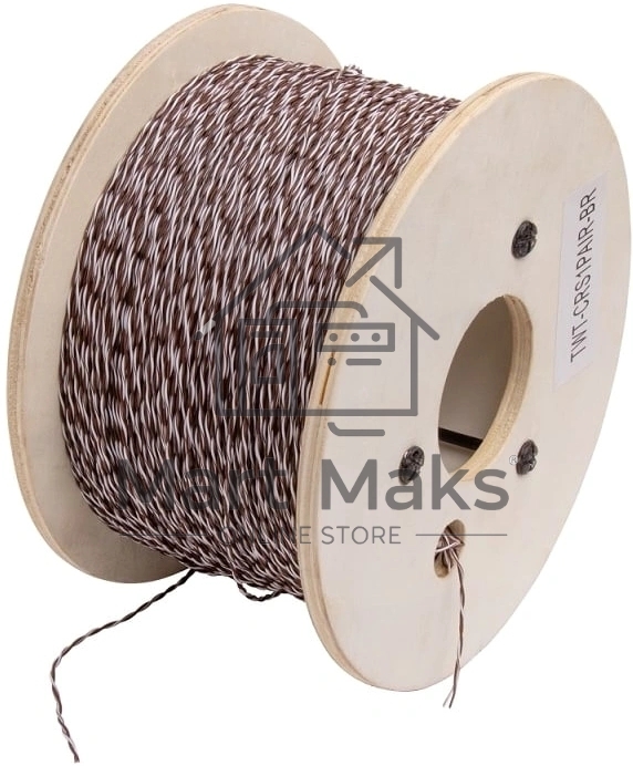 Кабель кроссировочный Lanmaster TWT-CRS1PAIR-BR U/UTP не экранированный 1X2X24AWG PVC внутренний 500м белый