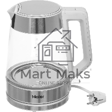 Чайник электрический Haier HK-500 1.7л. 2200Вт серый/белый корпус: стекло/пластик (TD0029955RU)
