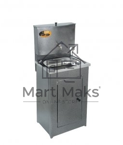 Умывальник ВИХРЬ дачный, с подогревом, нержавеющая мойка, серебристый