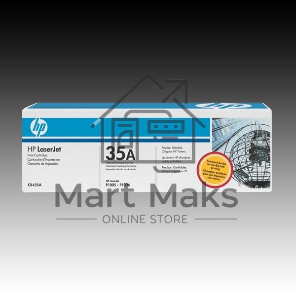 Картридж лазерный HP CB435A черныйдля LJ P1005/P1006 1500стр.