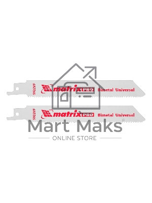 Полотна универсальные Matrix для сабельной пилы S922VF,125/1,8 - 2,5 мм,Bimetal,2 шт., PRO