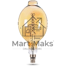 Лампа светодиодная филаментная Gauss Filament Vintage 8Вт цок.:E27 шар 220B 2400K св.свеч.бел.теп. (упак.:1шт)
