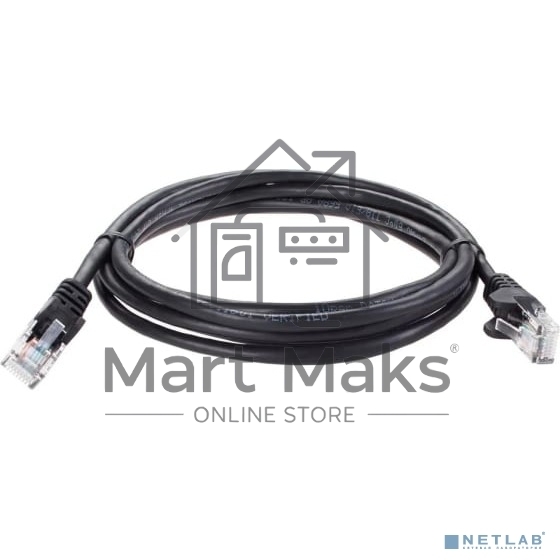 Патч-корд литой AOpen ANP511_1.5M_BK UTP кат.5е 1,5м черный
