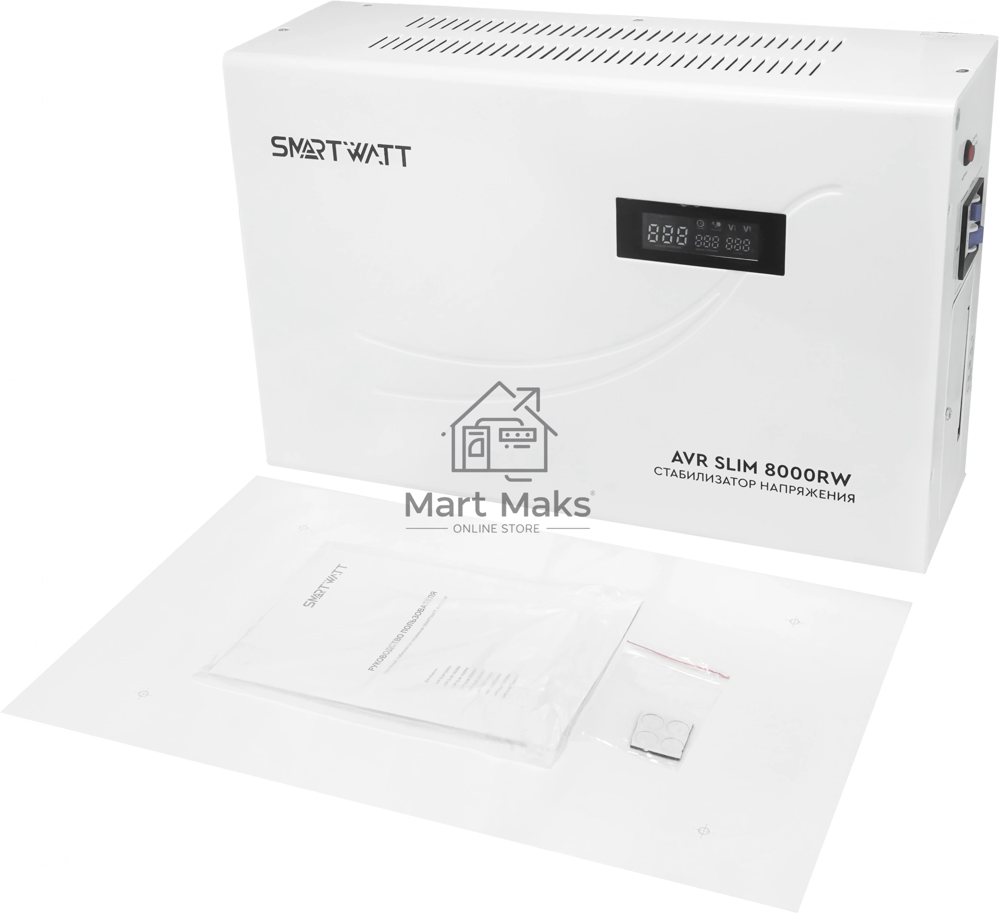 Стабилизатор напряжения настенный SMARTWATT AVR SLIM 8000RW