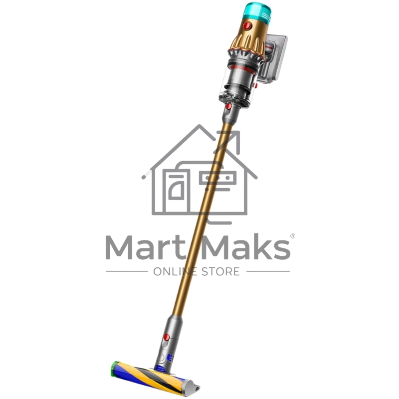 Пылесос вертикальный Dyson SV46 V12 Detect Slim Absolute золотистый/серебристый, питание от аккумулятора, 150 Вт, уборка сухая, пылесборник 0.35 л, работа от АКБ max 60 мин