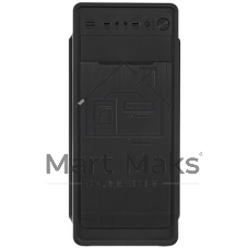 Компьютерный корпус Miditower ExeGate XP-332 Black, ATX, (XP400, Black,120мм), 2*USB, Audio