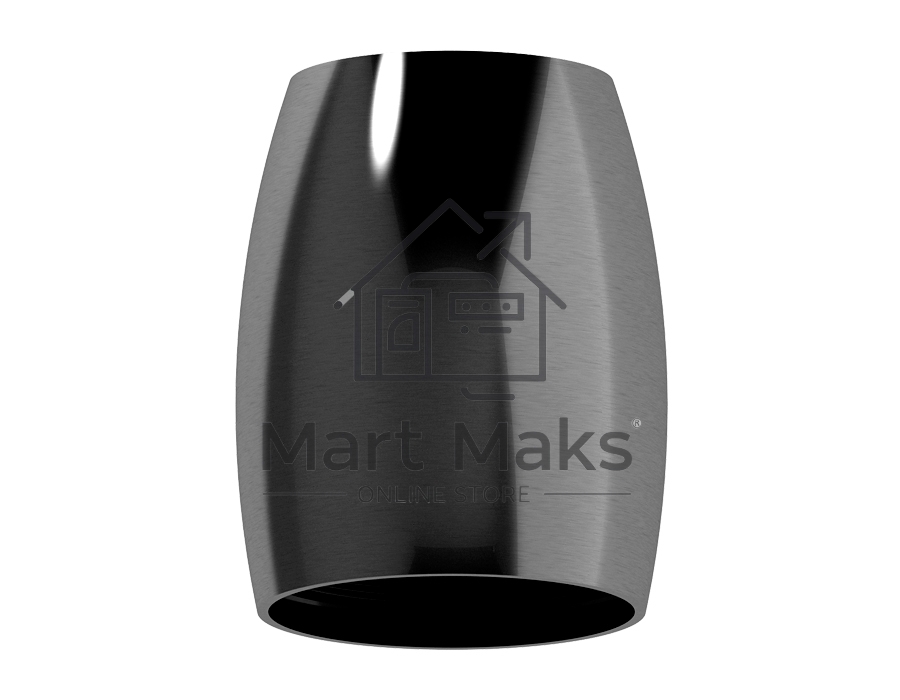 Корпус светильника C1123 DCH черный хром D70*60*H100mm MR16 GU5.3