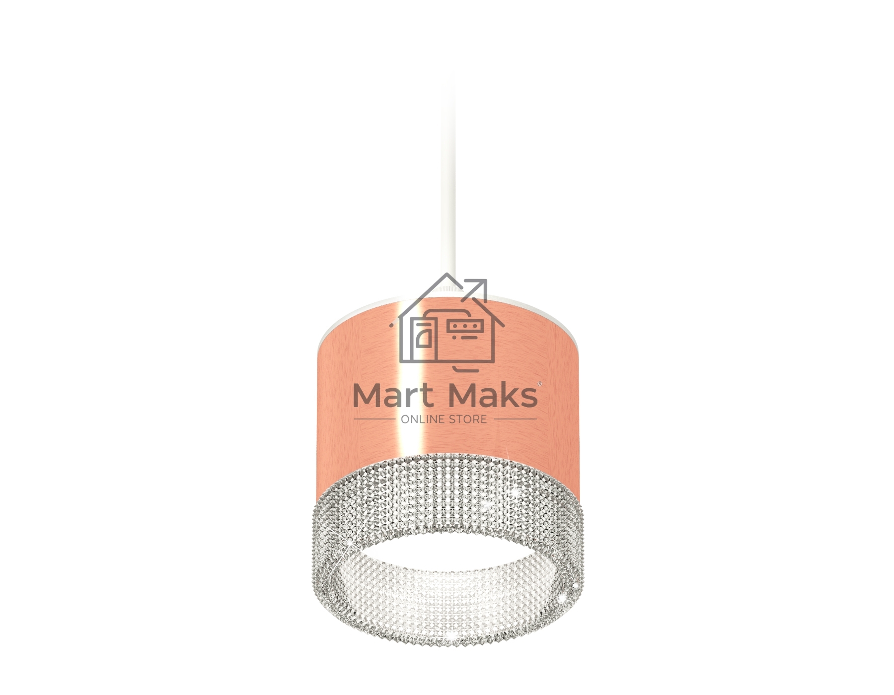 Светильник Ambrella Light XP8122030 PPG/CL/SWH золото розовое полированное/прозрачный/белый песок GX53 (A2331, C8122, N8480)