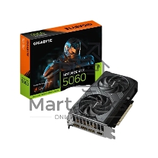 Видеокарта GIGABYTE GeForce RTX 5060 WINDFORCE MAX OC V2, 8 GB GDDR7, 128 bit, 3xDisplayPort, HDMI, GPU 2512 MHz