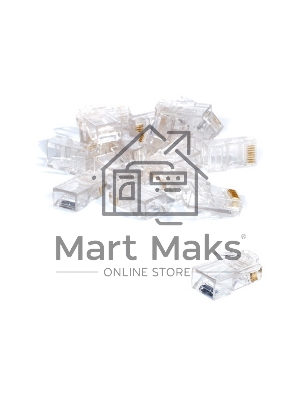 Коннектор RJ-45 Кат.5 (V) (8P8C) ExeGate под одножильный кабель (100шт)