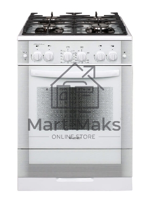 Плита газовая Gefest ПГ 6500-02 0042 белый, конфорок 4 шт, духовка 52 л, 60 см x 85 см x 60 см