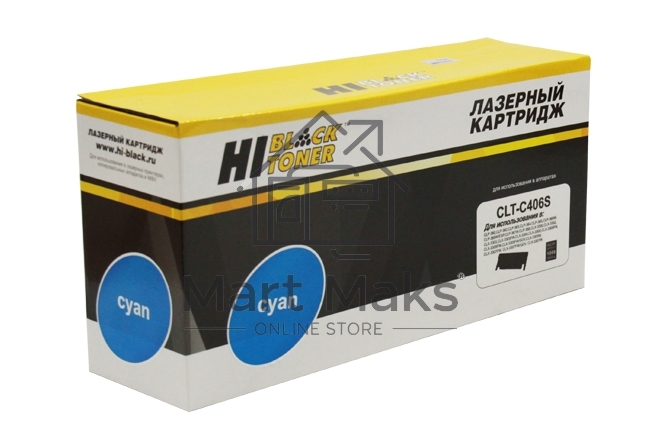 Расходные материалы Hi-Black CLT-C406S Картридж для Samsung CLP-360/365/368/CLX-3300/3305/3307, C, 1500 стр.