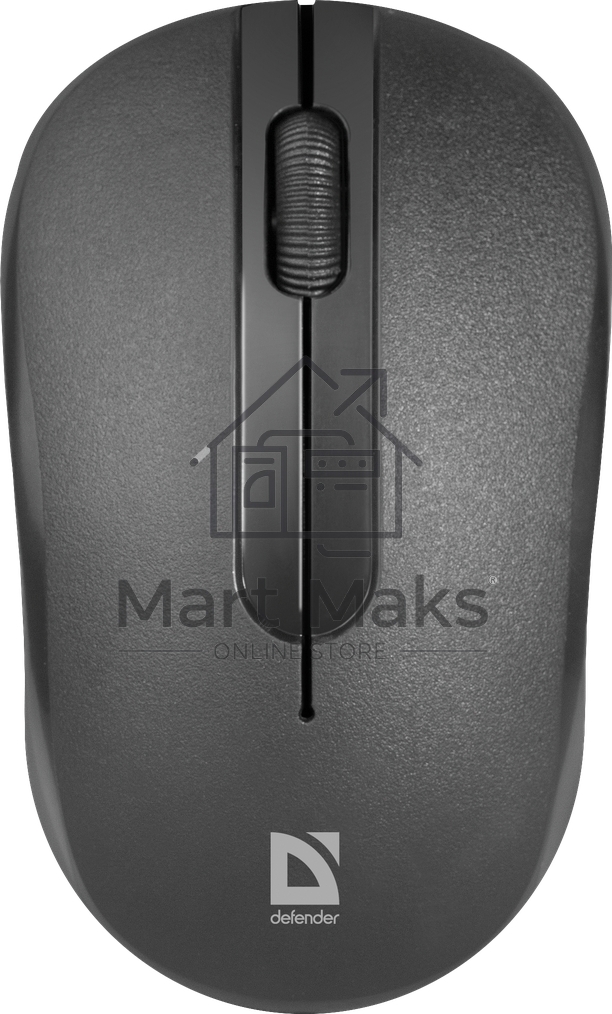 Мышь беспроводная Defender Datum MM-285 черный, 1600 dpi, радиоканал, USB, кнопки - 3