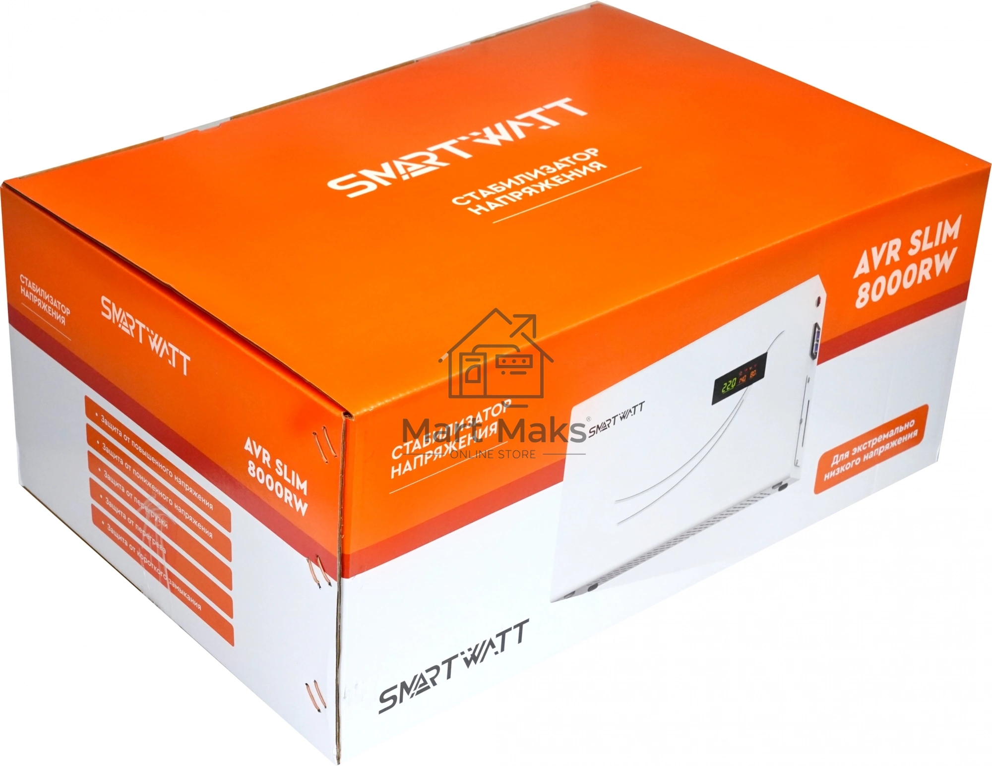 Стабилизатор напряжения настенный SMARTWATT AVR SLIM 8000RW