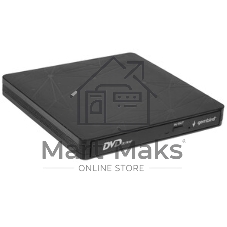 Оптический привод внешний с интерфейсом USB Gembird DVD-USB-03 пластик, черный