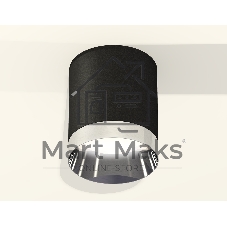 Светильник Ambrella Light XS6302022 SBK/PSL черный песок/серебро полированное MR16 GU5.3 (C6302, N6132)