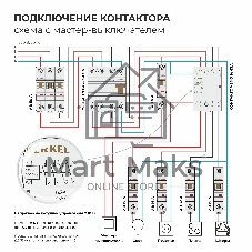 Контактор модульный WERKEL 63 A 4NO (3 мод.) W943M63O
