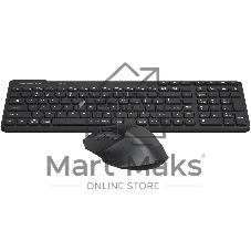 Комплект клавиатура+мышь A4Tech FStyler FB2800C Air2 беспроводной, USB + Bluetooth, 2000 DPI, черный/серый