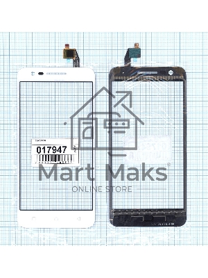 Сенсорное стекло (тачскрин) для Lenovo Vibe C2 / Vibe C2 Power (K10A40) белое