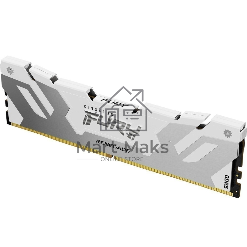 Оперативная память Kingston Fury Beast, DDR5, 16GB (1x16GB), 7200MHz, CL38, DIMM, с радиатором, белый