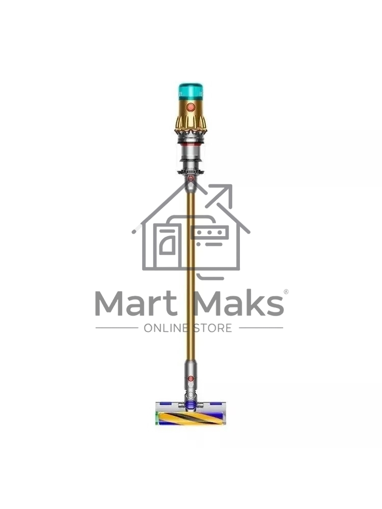 Пылесос вертикальный Dyson SV46 V12 Detect Slim Absolute золотистый/серебристый, питание от аккумулятора, 150 Вт, уборка сухая, пылесборник 0.35 л, работа от АКБ max 60 мин